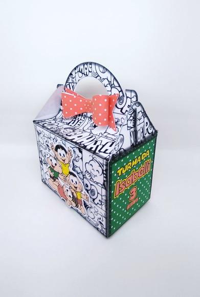 Kit 105 Caixas do Sítio da Turma da Mônica com Aplique em 3d