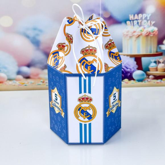 Kit 105 Caixas Personalizadas para Festa do Real Madrid