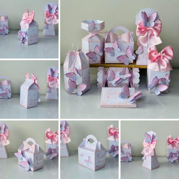 Kit 21 Caixas das Borboletas em 3d