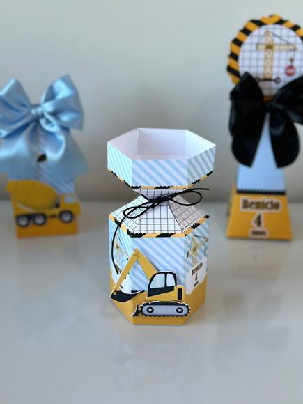 Kit 21 Caixas de Construção com Aplique em 3d