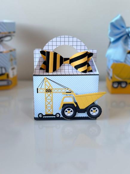 Kit 21 Caixas de Construção com Aplique em 3d