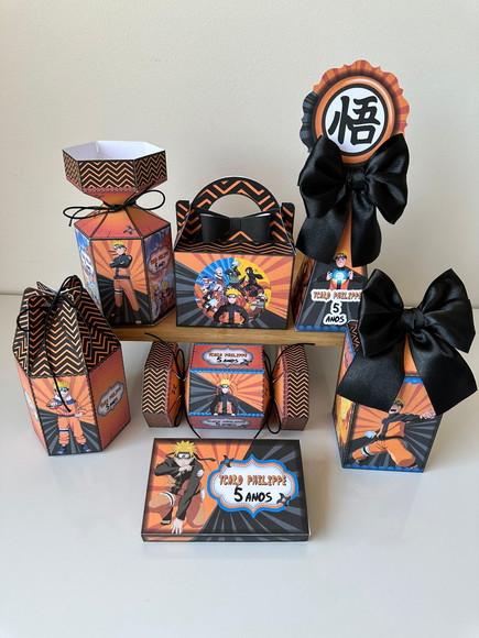 Kit 21 Caixas do Naruto