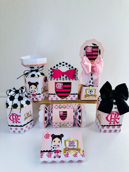 Kit 28 Caixas do Flamengo Rosa
