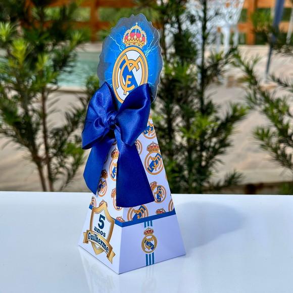 Kit 28 Caixas Personalizadas para Festa do Real Madrid