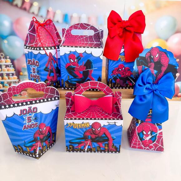 Kit 30 Caixas Homem Aranha