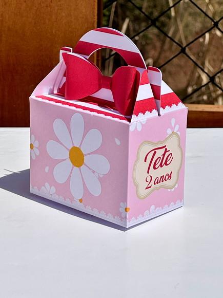 Kit 36 Caixas Margarida Vermelha