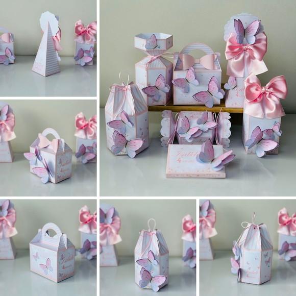 Kit 42 Caixas das Borboletas em 3d