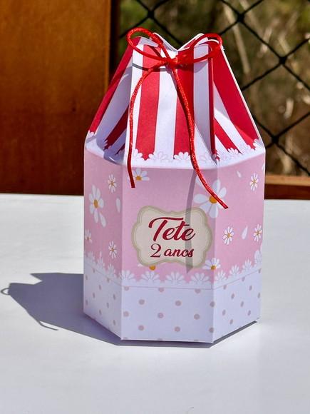 Kit 48 Caixas Margarida Vermelha