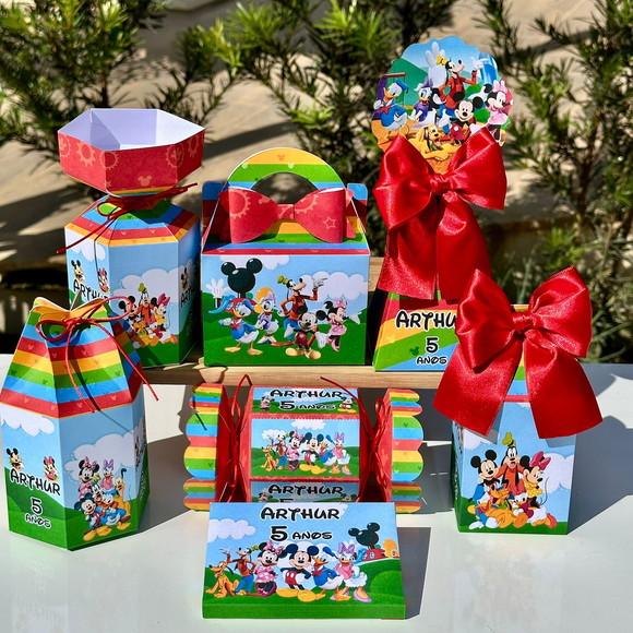 Kit 56 Caixas da Turma do Mickey