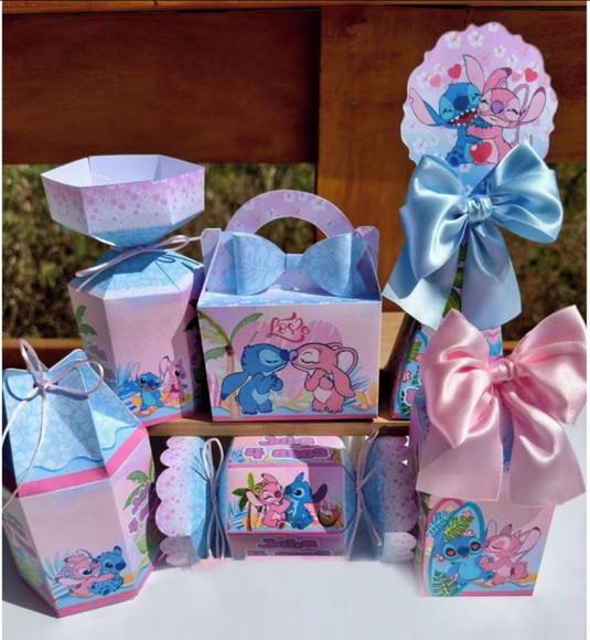 Kit 60 Caixas Stitch e Angel