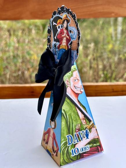 Kit com 21 Caixas Personalizadas para Festa do One Piece.