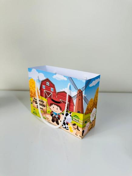 Sacola do Tema Fazendinha Menino