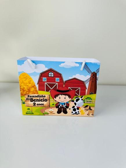 Sacola do Tema Fazendinha Menino