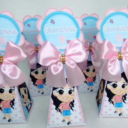 25 Personalizados + 8 Brindes para Festa Panda Luluca