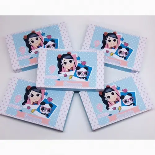 30 Personalizados + 12 Brindes para Festa Panda Luluca