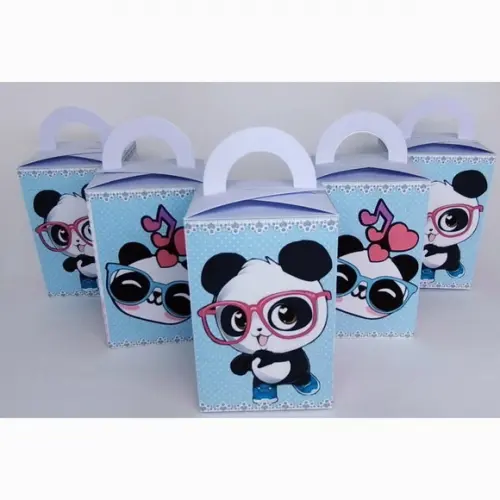 40 Personalizados + 16 Brindes para Festa Panda Luluca