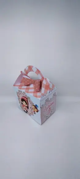 Caixa Maleta da Chapeuzinho Vermelho com Aplique em 3d