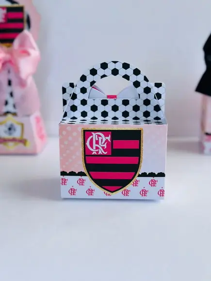 Caixa Maleta do Flamengo Rosa