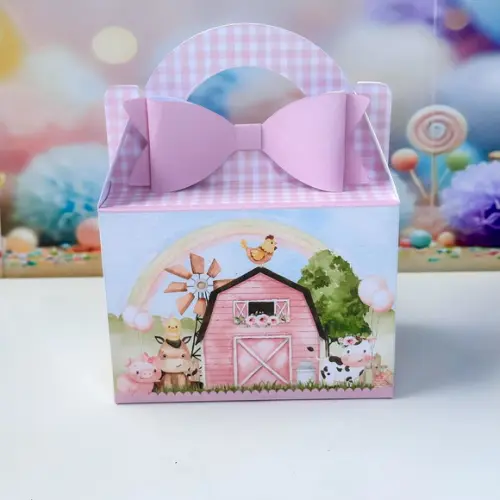 Caixa Maleta Fazendinha Rosa/menina