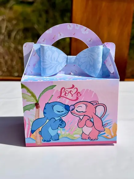 Caixa Maleta Stitch e Angel