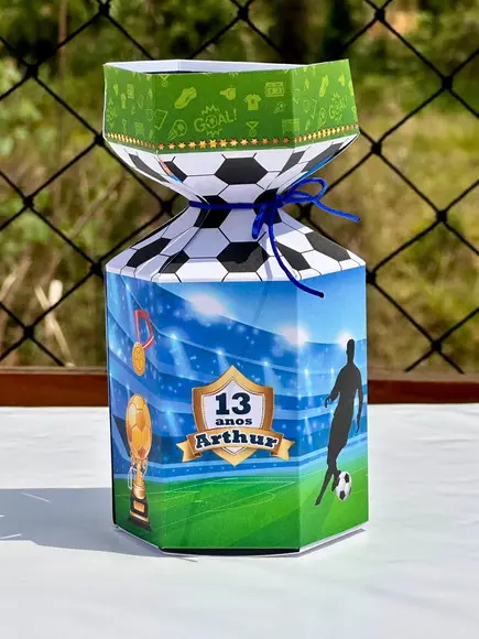 Caixa Meia Bala de Futebol.