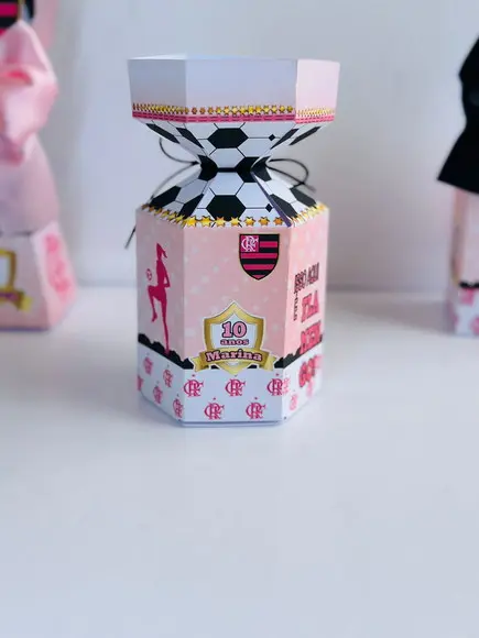 Caixa Meia Bala do Flamengo Rosa