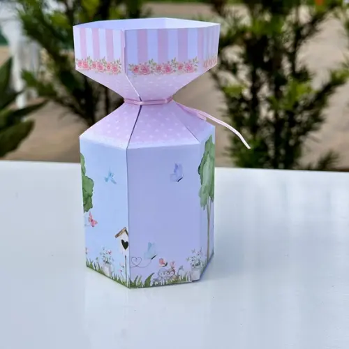 Caixa Meia Bala para Festa do Jardim