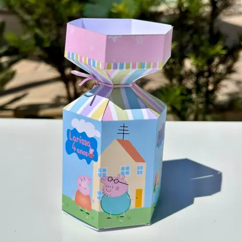Caixa Meia Bala Pepa Pig