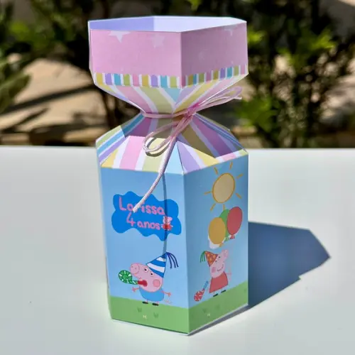 Caixa Meia Bala Pepa Pig