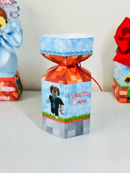 Caixa Meia Bala Tema Roblox
