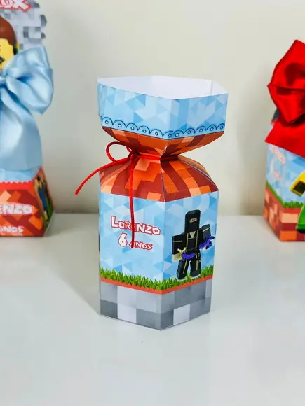 Caixa Meia Bala Tema Roblox