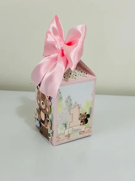 Caixa Milk do Bosque com Aplique em 3d