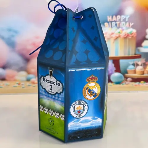 Caixa Modelo Saquinho Champions