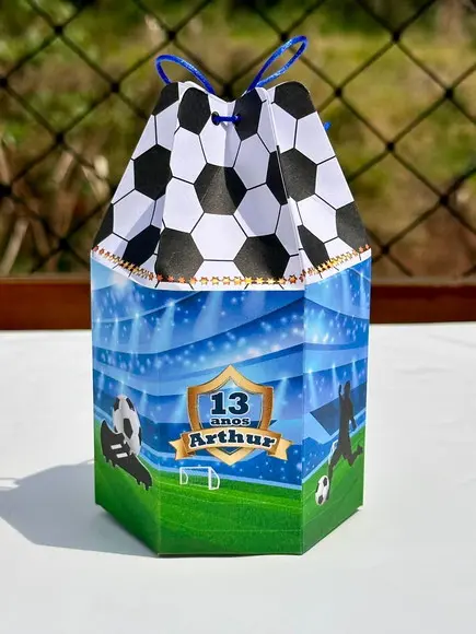 Caixa Modelo Saquinho de Futebo