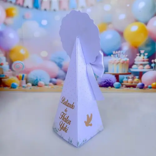 Caixa Pirâmide / Cone de Batizado