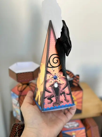 Caixa Pirâmide / Cone do Naruto