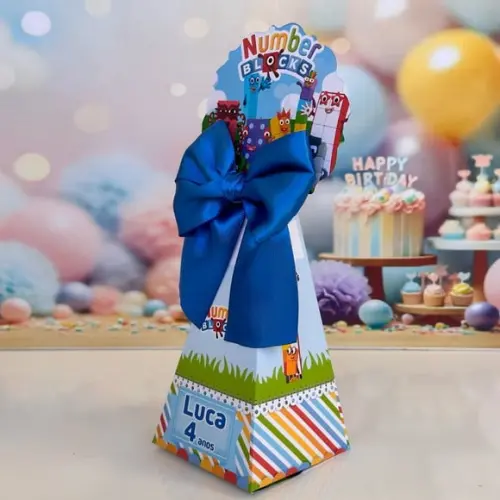 Caixa Pirâmide / Cone Numberblocks