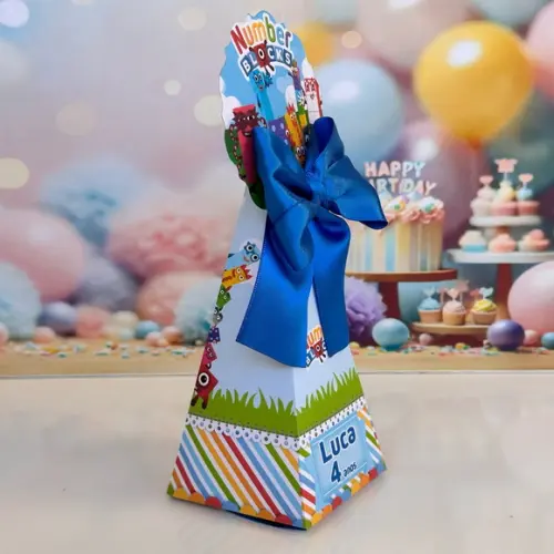 Caixa Pirâmide / Cone Numberblocks