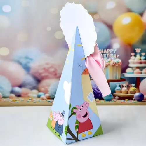 Caixa Pirâmide / Cone Pepa Pig
