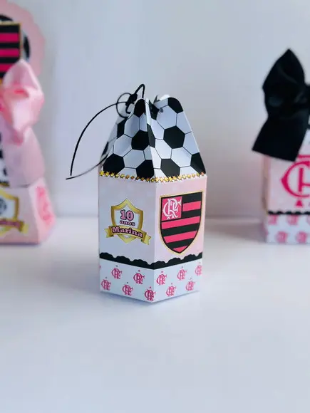 Caixa Saquinho do Flamengo Rosa