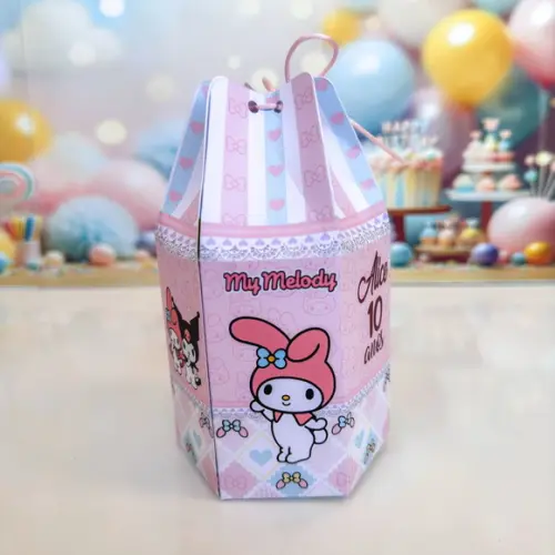 Caixa Saquinho My Melody e Kuromi