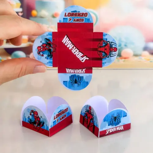 Forminhas de Doce Homem Aranha