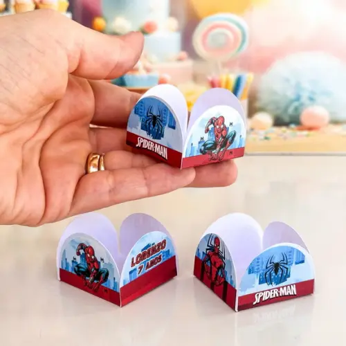 Forminhas de Doce Homem Aranha