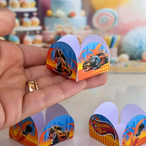 Forminhas de Doce Hot Wheels