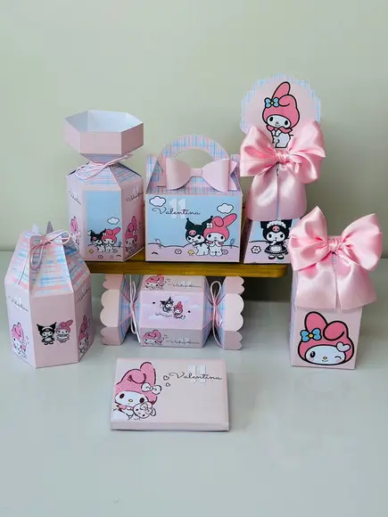 Kit 105 Caixas da My Melody e Kuromi
