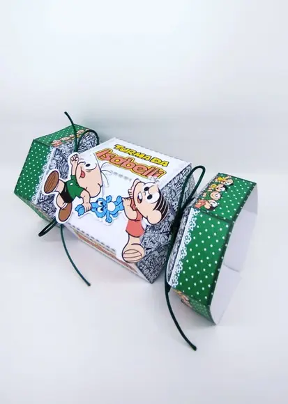Kit 105 Caixas do Sítio da Turma da Mônica com Aplique em 3d