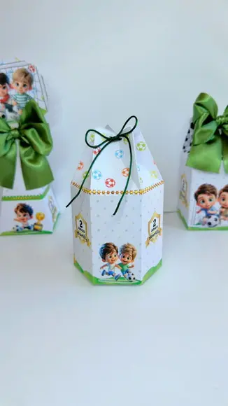 Kit 105 Caixas do Tema Futebol Baby