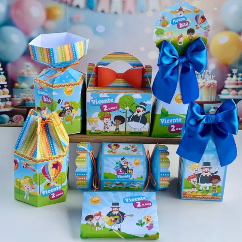Kit 105 Caixas Mundo Bita