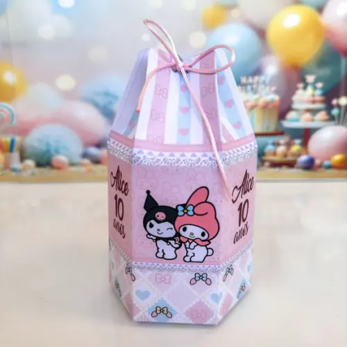 Kit 21 Caixas da My Melody e Kuromi