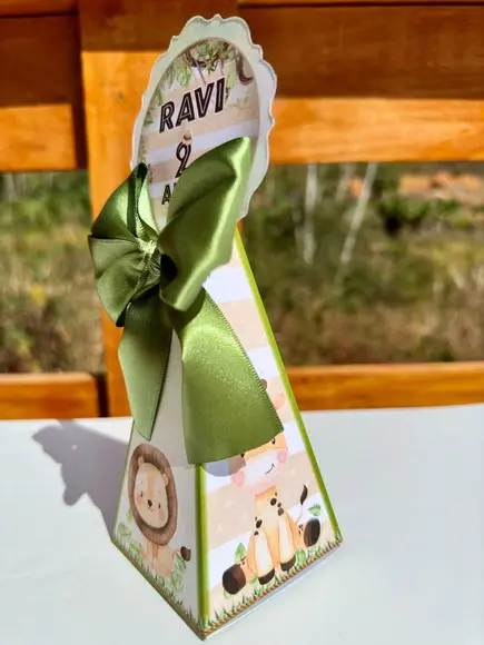 Kit 21 Caixas do Safari Menino em Aquarela